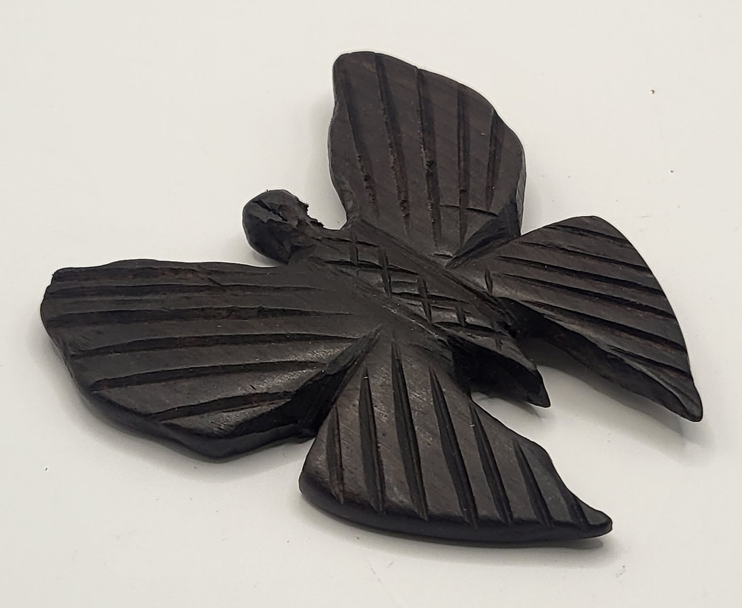 Ebony Hand Carved Butterflies
