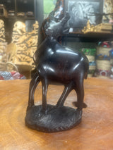 Hand Carved Wooden Ebony Gazelle