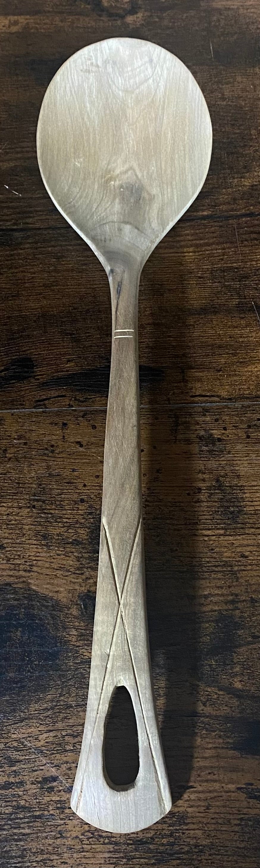 Hand Carved Wooden Serving Spoons