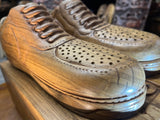 Pair of Nike Air Force One Low with Wooden Box V1.1 Hand Carved Mahogany Display Piece
