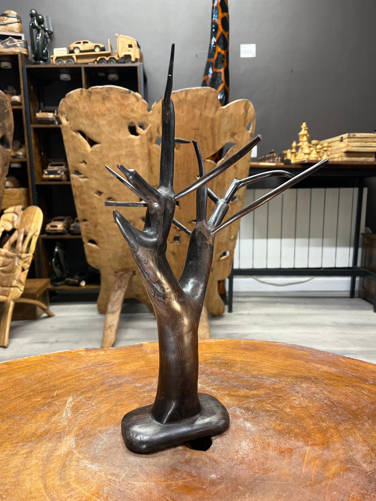 Hand Carved Ebony ‘Dead Tree’
