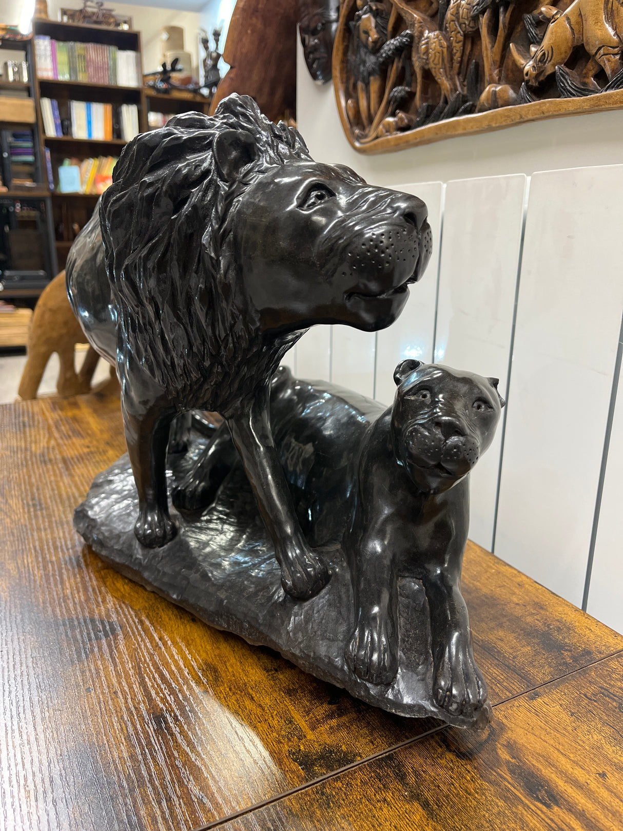 Stone Lion and Lioness