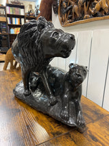 Stone Lion and Lioness