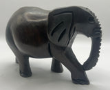 Ebony and Mahogany Wooden Elephants