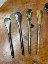 Smooth and Polished Ebony Serving Spoons Handmade in Malawi