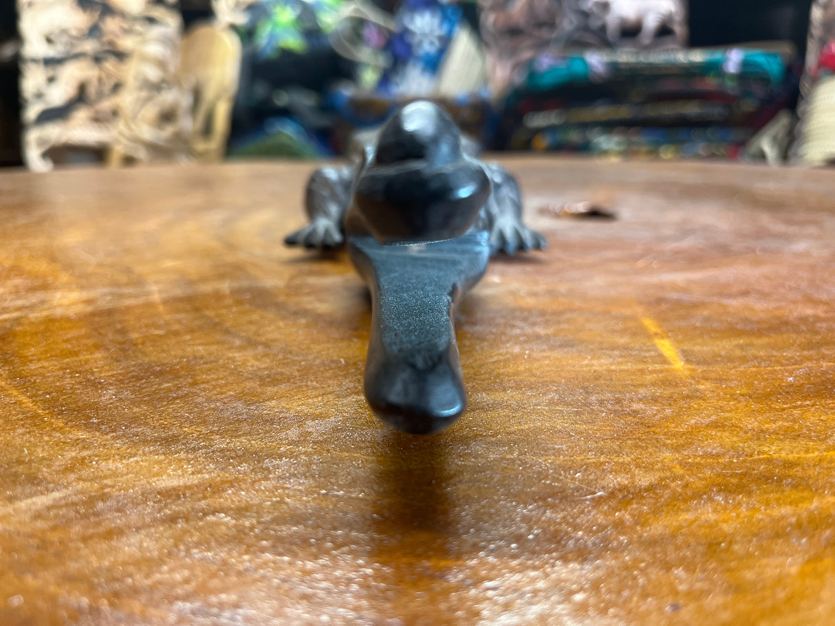 Hand Carved Stunning Ebony Crocodile