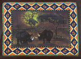 Sunset Painted Placemats with Serviettes