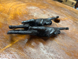 Cheeky Hanging Monkeys Ebony Hand Carved