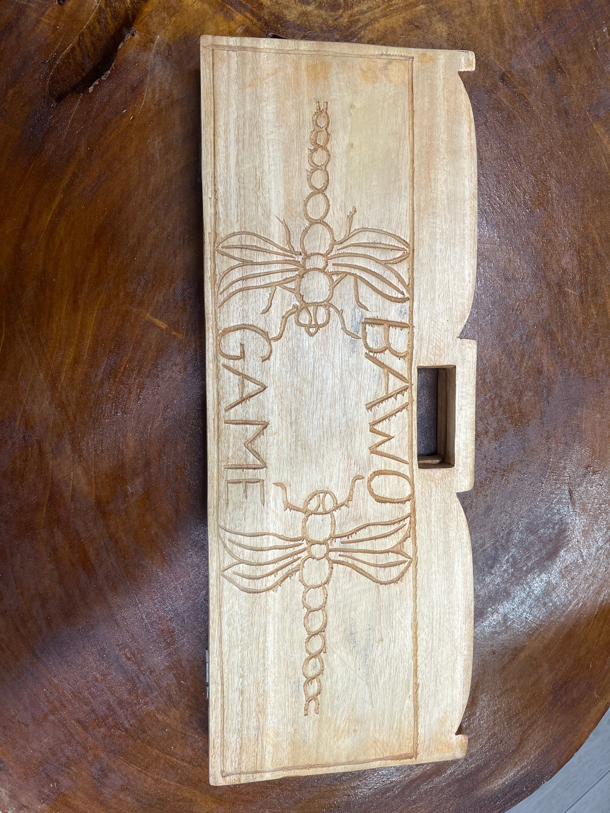 Handcrafted Malawi Bawo Game 52x20x5cm