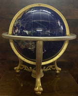 Gemstone Globe With Matte Brass Cradle