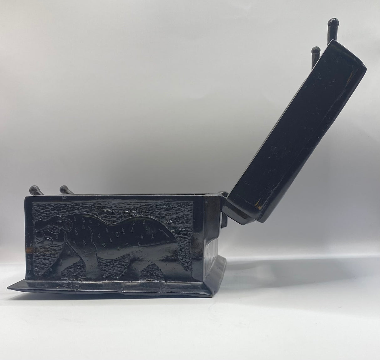 Carved Animal Jewellery Box