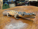 Hand Carved Intricate Wooden Crocodile Malawi