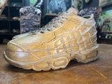 Pair of Nike Air Max 95 V1.1 Hand Carved Mahogany Display Piece