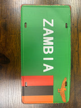 Metal Country Flag And Name Style License Plate Room Decor 15x30cm