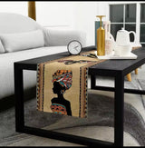 African Themed Linen Table Runner - 200 x 33cm