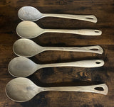 Hand Carved Wooden Serving Spoons