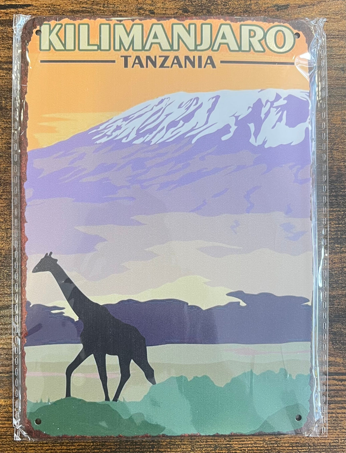 African Inspired Metal Plates Room Decor 20 x 14cm