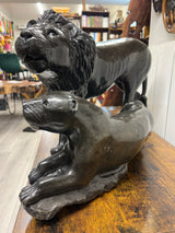 Stone Lion and Lioness