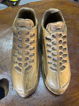 Pair of Nike Air Max 95 V1.1 Hand Carved Mahogany Display Piece