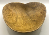 Heart Shaped Mahogany Bowl