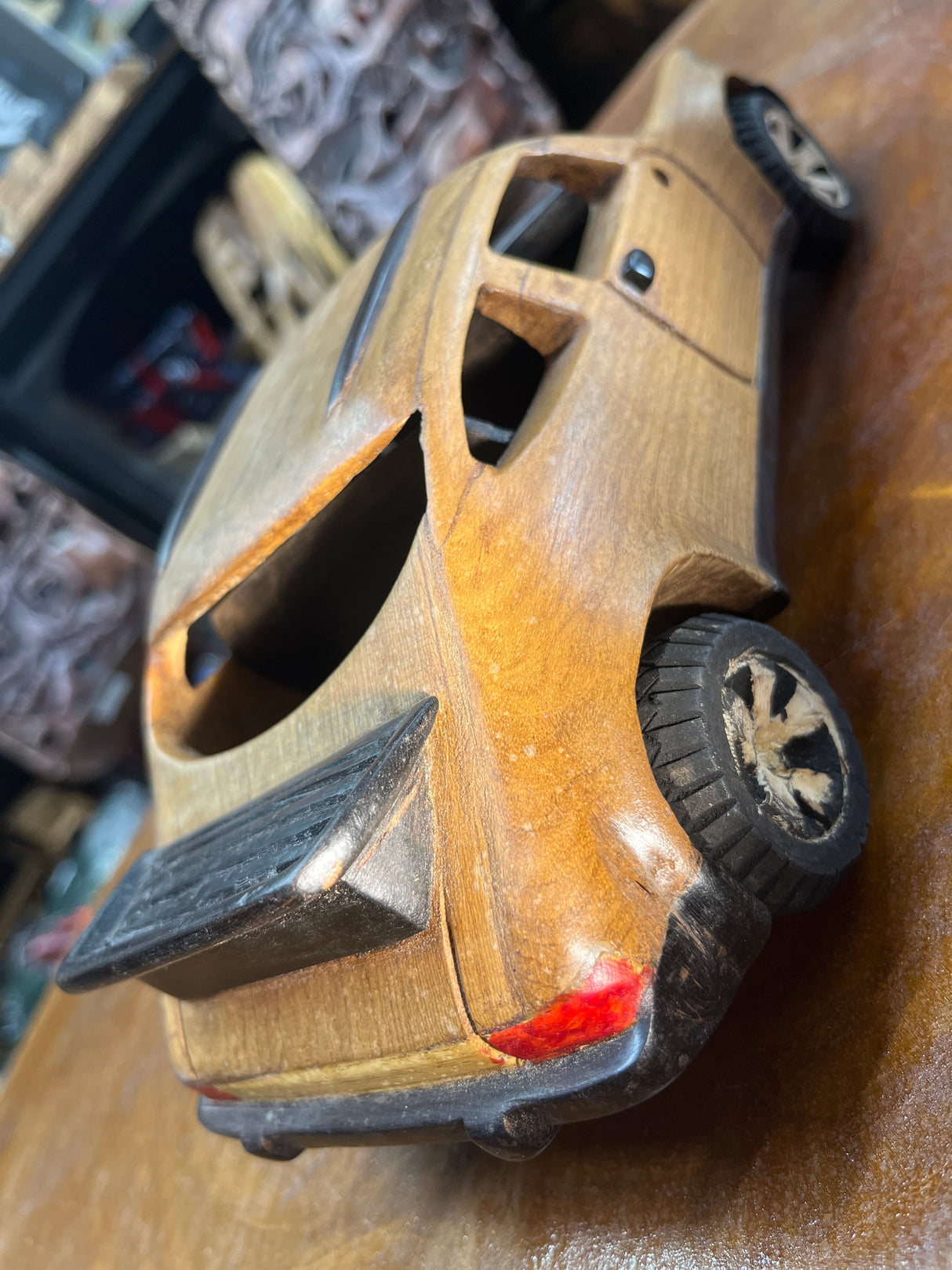 Porsche 911 V3.1 Hand Carved Mahogany