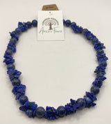 Lapis Lazuli Unique Stone Necklace