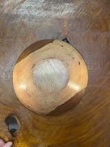Hand carved Medium Wooden Bowl Zebra Pattern Design