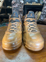Pair of Jordan 5 V1.1 Hand Carved Mahogany Display Piece
