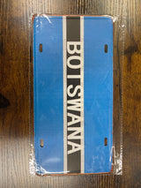 Metal Country Flag And Name Style License Plate Room Decor 15x30cm