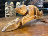Hand Carved Lizard / Gecko on a Tree Branch