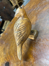 Mahogany Hand Carved Beautiful Bird