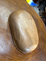 Hand carved Wooden Serving / Salad Tray