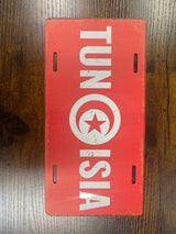 Metal Country Flag And Name Style License Plate Room Decor 15x30cm