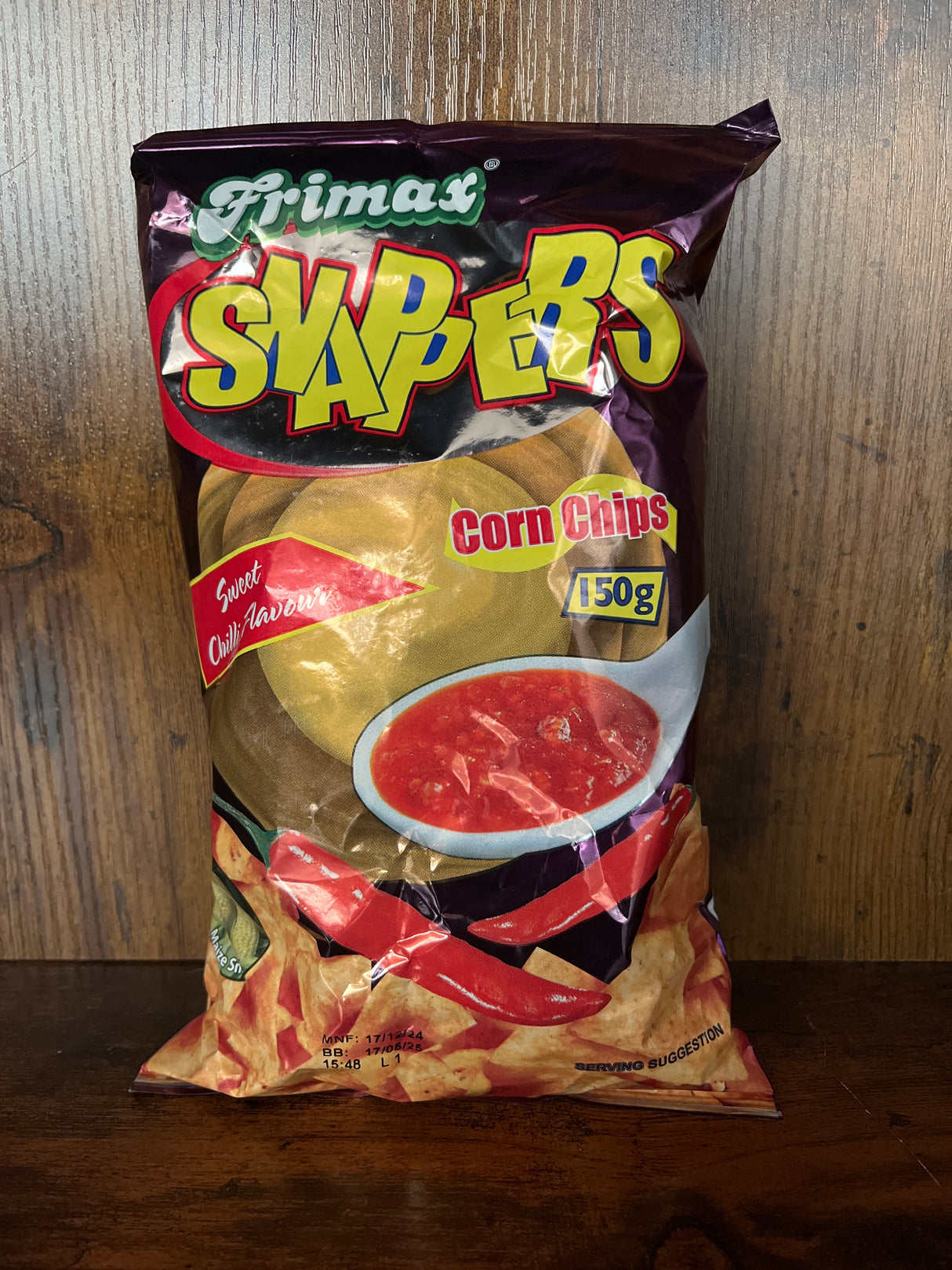 Frimax Snappers Sweet Chilli Corn Chips 150g