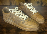 Nike Air Force One Wooden Hand Carved Sneaker with Laces