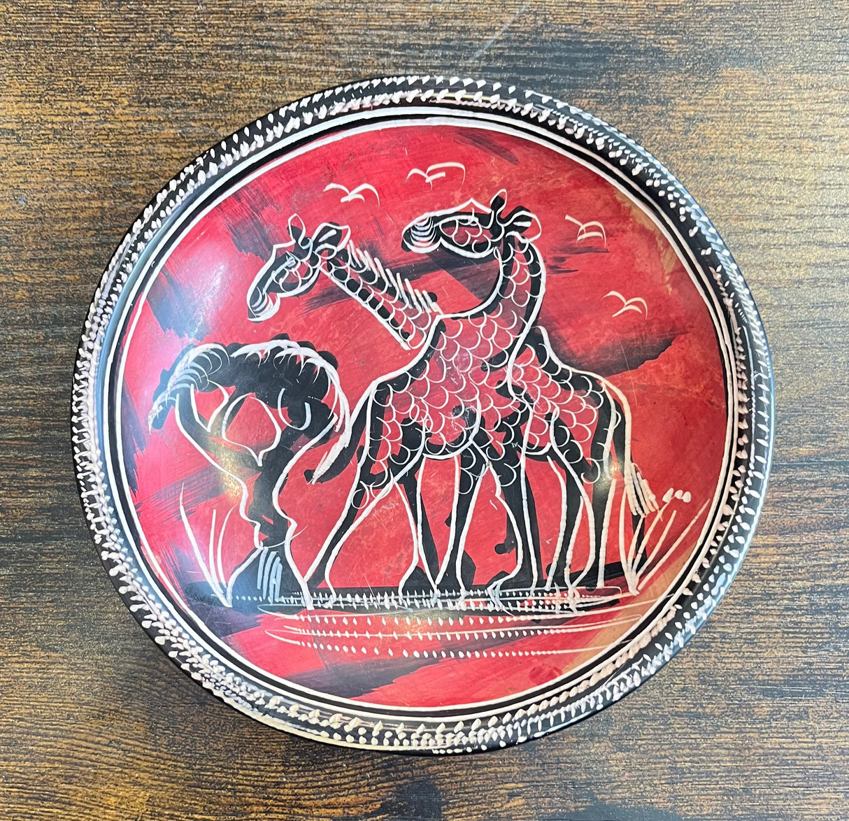 Painted Stone Plates Large