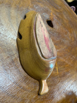Small Handmade Wooden Leaf Dish