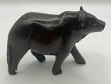 Mahogany Wooden Standing Buffalo