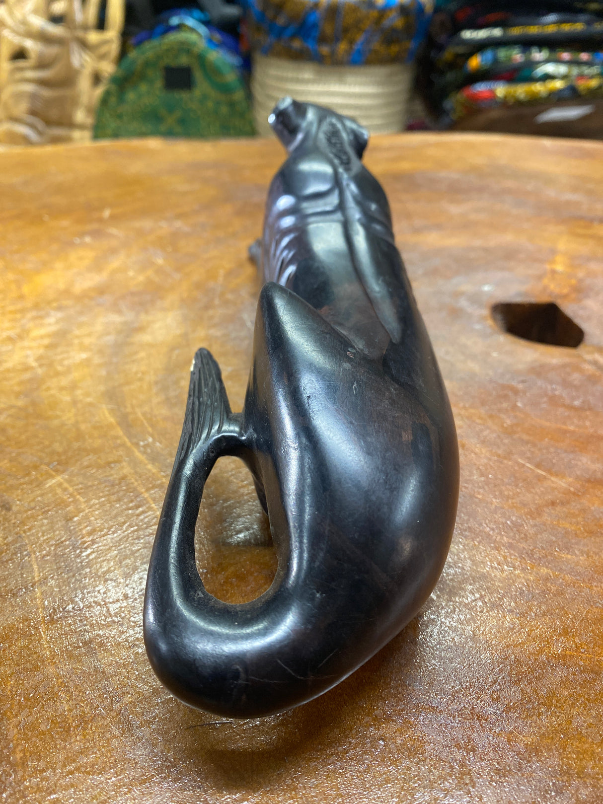 Handmade Ebony Wood Jaguar