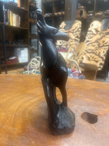 Hand Carved Wooden Ebony Gazelle