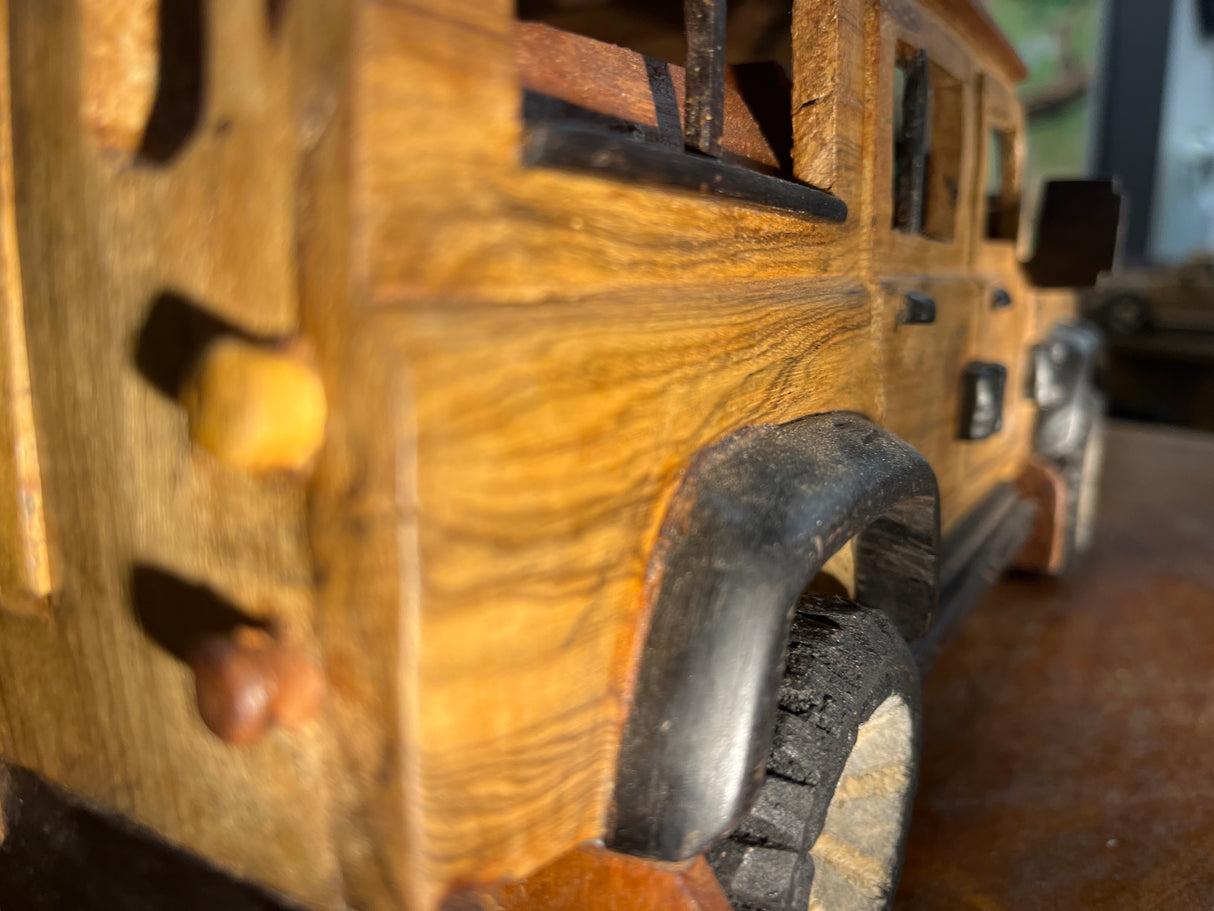 Classic Landrover Defender V3.2 Hand Carved Mahogany with Ebony