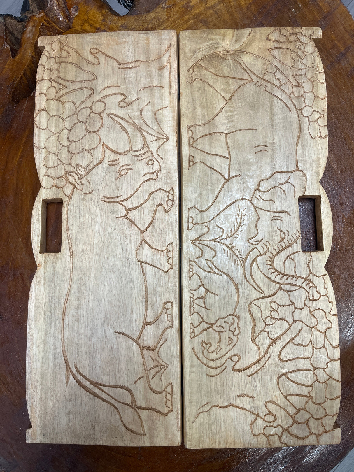 Handcrafted Malawi Bawo Game 52x20x5cm