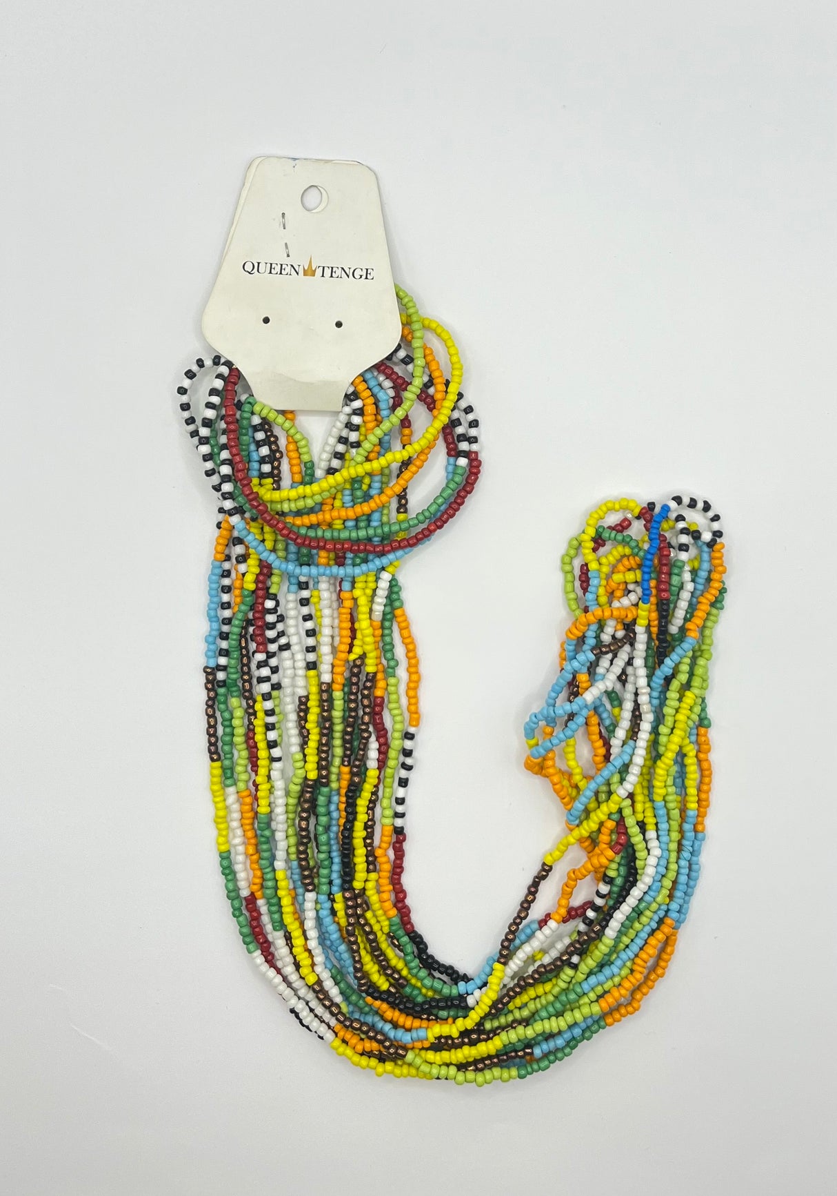 Queen Tenge - Beaded Necklace and Bracelet Jewellery Set