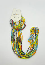 Queen Tenge - Beaded Necklace and Bracelet Jewellery Set