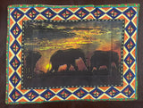 Sunset Painted Placemats with Serviettes