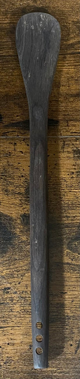 Hand Carved Ebony Flat Serving Spoons