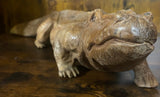 Hand Carved Mahogany Satisfied Komodo
