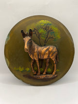 Vintage African Copper Zebra Frame