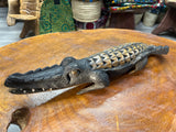 Hand Carved Intricate Wooden Crocodile Malawi