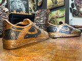 Pair of Nike Dunk Low V1.1 Hand Carved Mahogany Display Piece